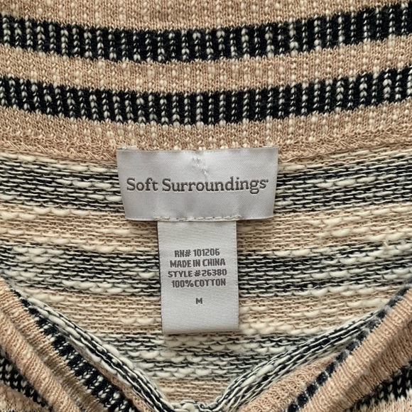 Soft Surroundings Striped Tunic Sweater - Picture 4 of 7